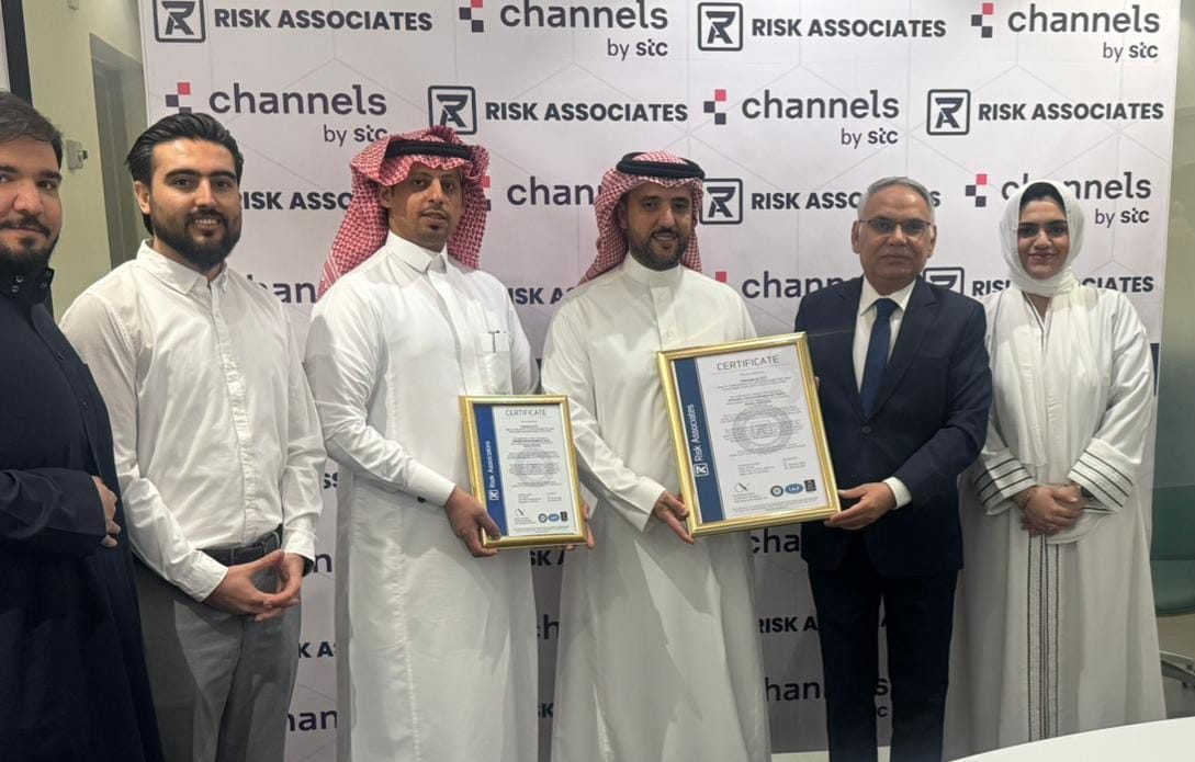 Channels by STC Receives ISO/IEC 27001:2022 Certification Presented by Risk Associates