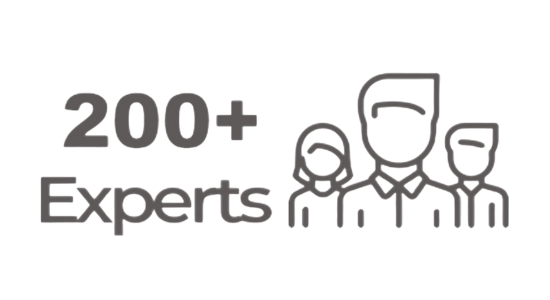 200+ experts